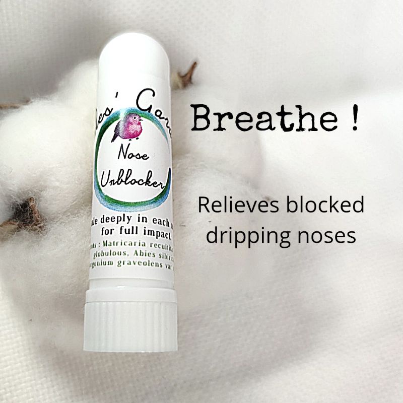 Nose unblocker essential oil inhaler (for drippy, congested noses