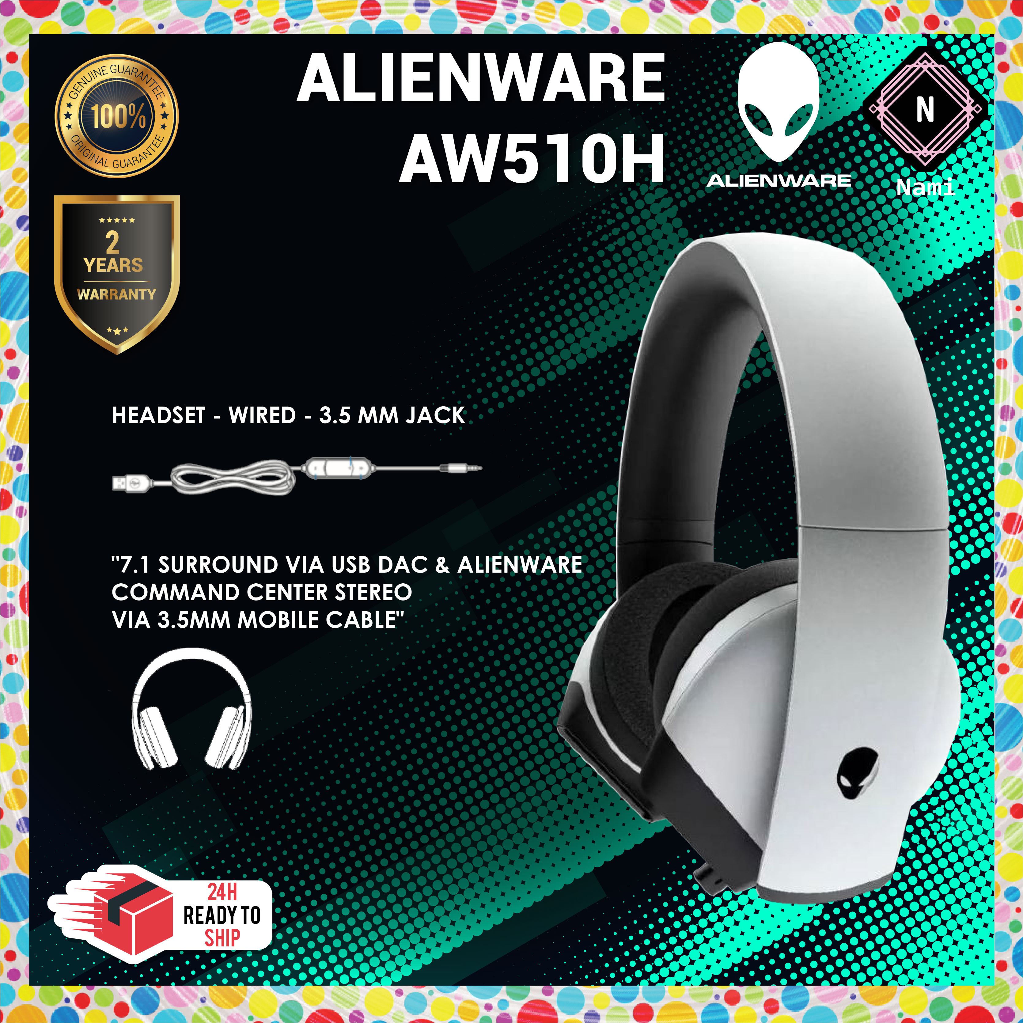 alienware gaming headset aw510h