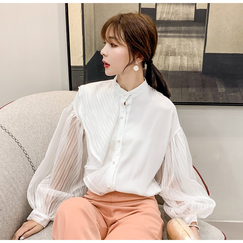 Korean Style Casual White Shirt Women 