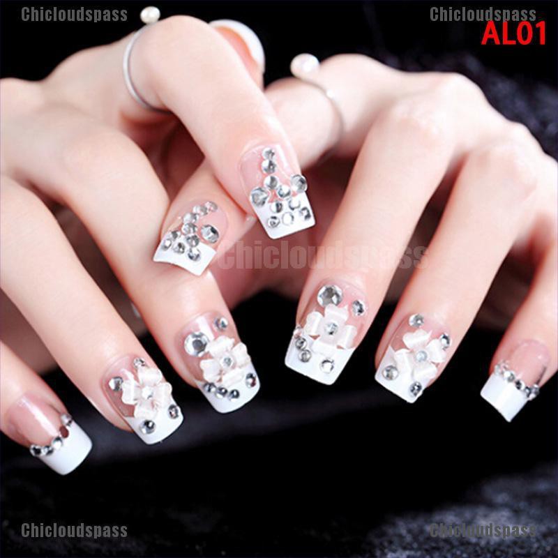 Chicloud 5d Engraved Nails Sticker Flower Template Decals Tool