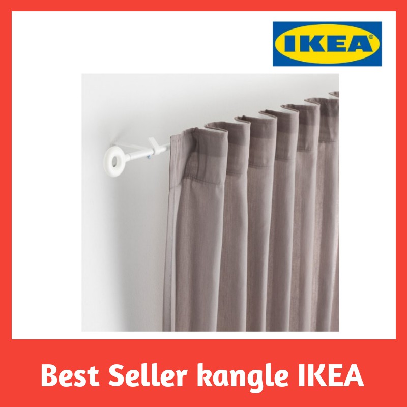 Ikea Irja Curtain Rod Set White140 Cm Shopee Singapore