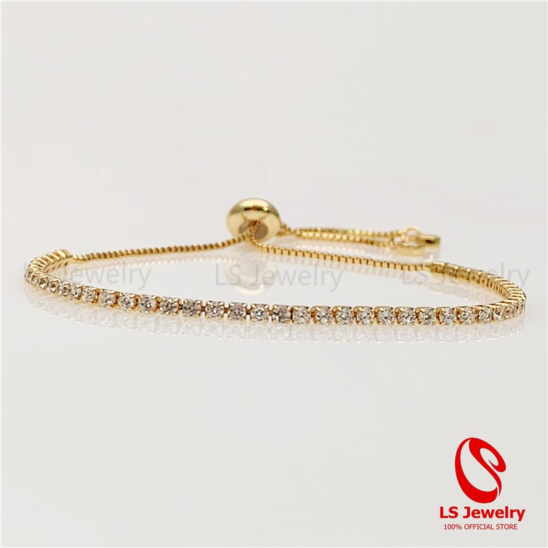 LS jewelry Bracelet 18K Gold Jewelry Women Bracelet Gold Bracelet Adjustable B1174-1