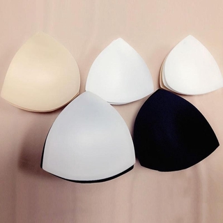 1 Pair Training Bra Pad Triangle Round Cups Chest Push Up Insert Foam Thick High elasticity Pads for Bra Padding Accessories Removable Enhancer Bra Pads