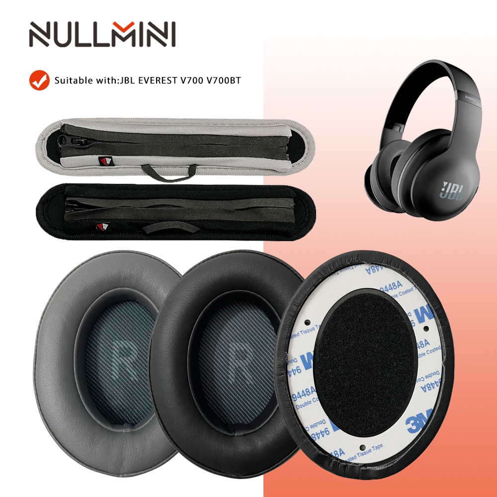 NullMini Replacement Earpads for JBL EVEREST V700 V700BT Headphones Sleeve Headband Earphone Earmuff