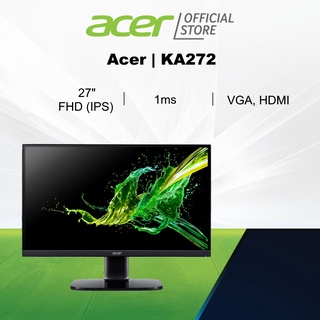 Acer KA272 27-Inch FHD IPS Monitor with 1 MS Response Time (computer monitor screen)