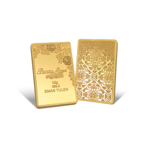 Hot Item Gold Public Gold Bungamas Series Bar 10g Au 999 9 Shopee Singapore