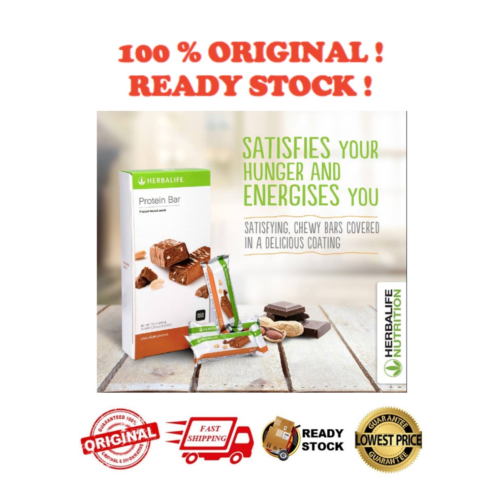 Shop Malaysia Latest Expiry Herbalife Chocolate Peanut Protein Bar 蛋白能量棒 No Box Shopee Singapore