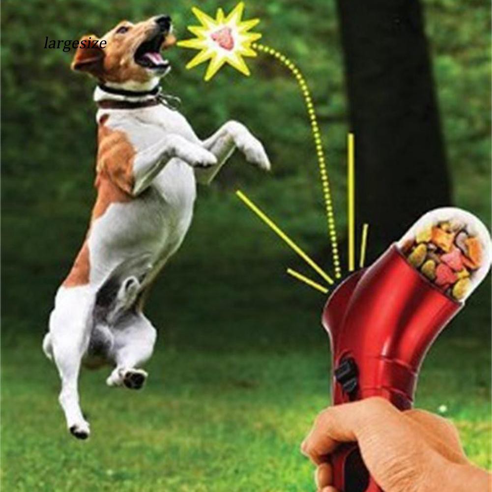 Lgsz Dog Cat Treat Launcher Snack Food Feeder Catapult Pet