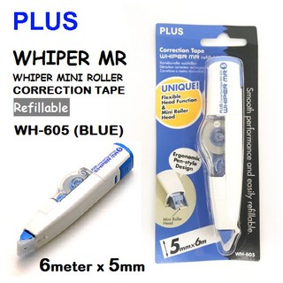 PLUS REFILLABLE CORRECTION TAPE WH-605 / WH-606 ( WHIPER MR ) | Shopee ...