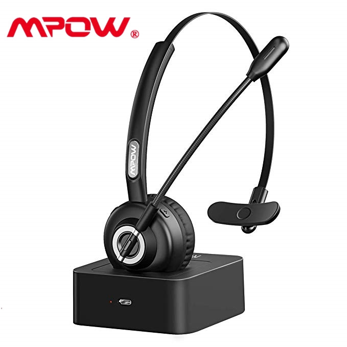 over the head bluetooth headphones with mic
