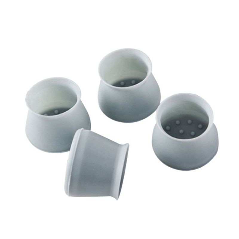4Pcs/Set Chair Leg Caps Silicone Floor Protector Furniture Table Covers Antislip Prevent Scratches