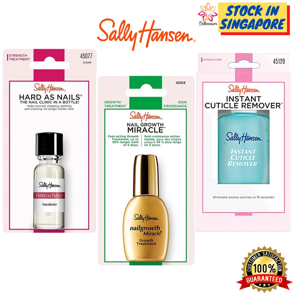 Sally Hansen Hard As Nails Hardener / Instant Cuticle Remover | Shopee  Singapore