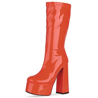 mens red platform boots