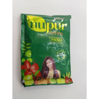 Godrej Nupur Henna Natural Mehndi for Hair Color with Goodness of 9