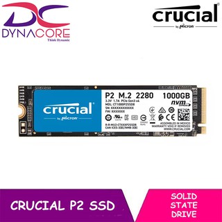 DYNACORE - Crucial P2 NVMe PCIe 3.0 x4 M.2 Internal SSD (250GB/500GB/1TB/2TB)