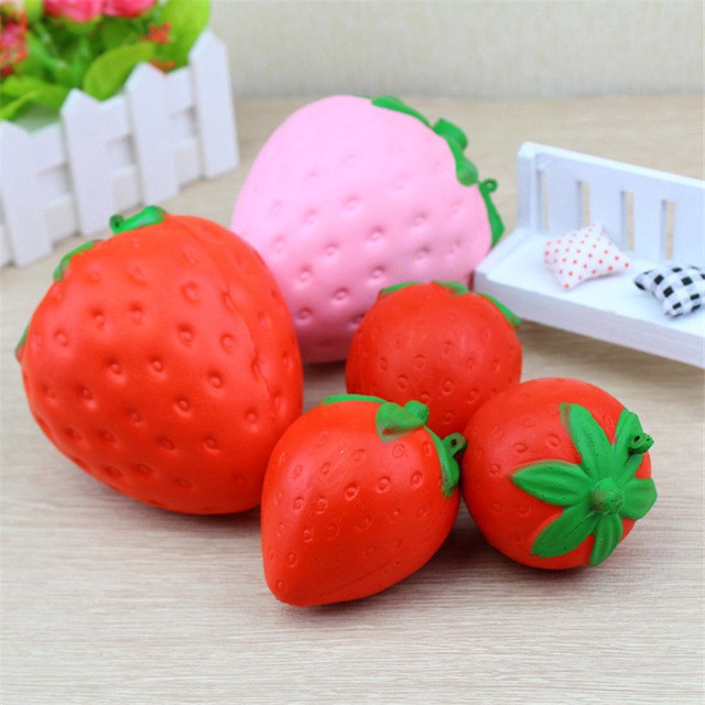 strawberry squishy toy