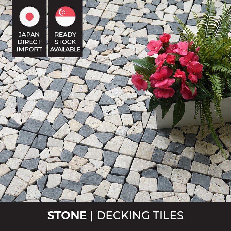 Outdoor Flooring Stone Decking / Interlocking Joint Tiles / Board (Easy