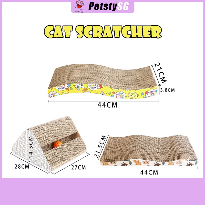 Cat Scratch Board, S Shape Double Sided Scratcher, Scratcher With