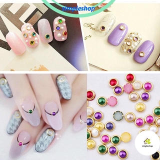 Softness Beauty Nail Art Decoration Bling 4mm Pearl Rhinestones 3d Diy Manicure Fashion Uv Gel Acrylic 0pcs Shopee Singapore