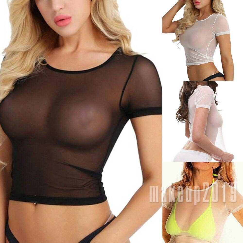 sheer mesh crop top