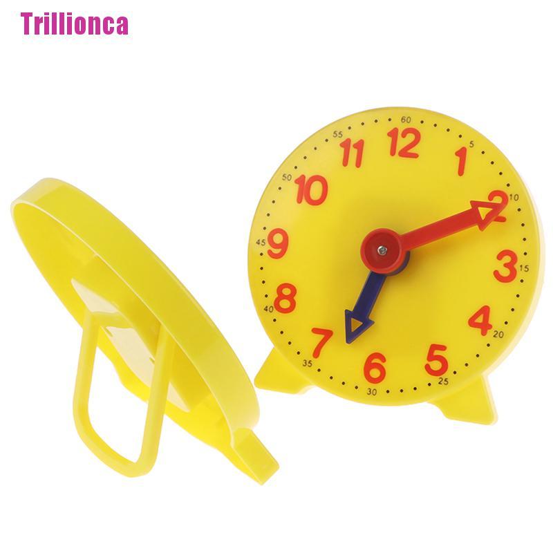 [Trillionca] Kid 4 inch 12/24 hour gear clock montessori student learning clock time teacher