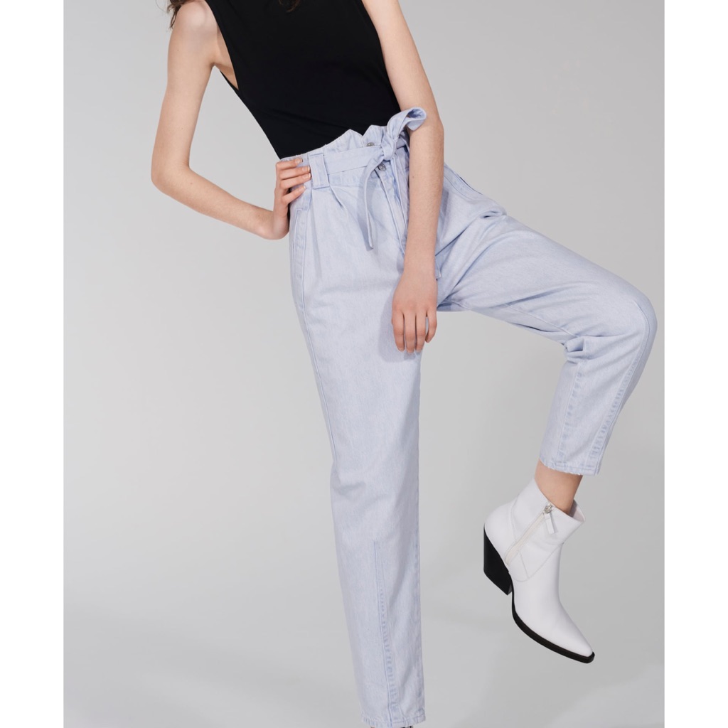 zara blue pants