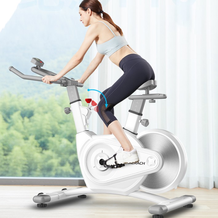 a stationary bike