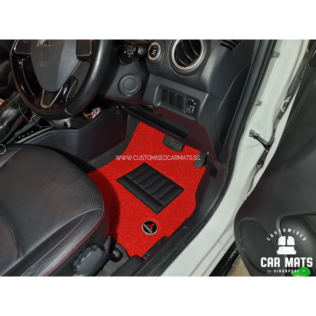 Mitsubishi Attrage (2014 - Present) Basic Drips Car Mats - Floor Mat - Carpet - Carmat