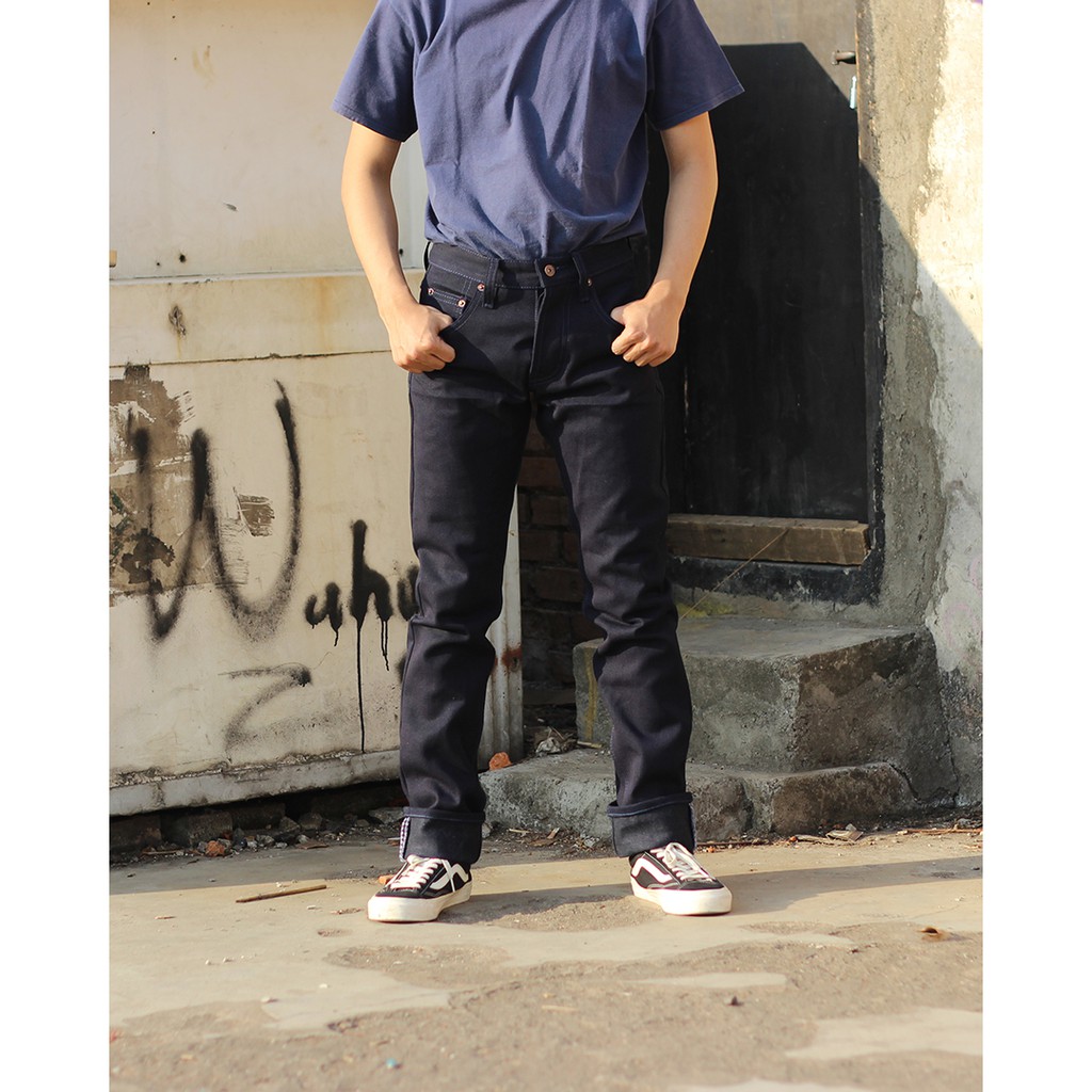 black indigo jeans