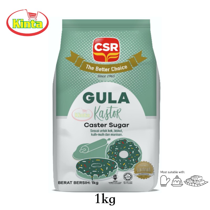 Csr Caster Sugar Gula Kastor 1kg Shopee Singapore