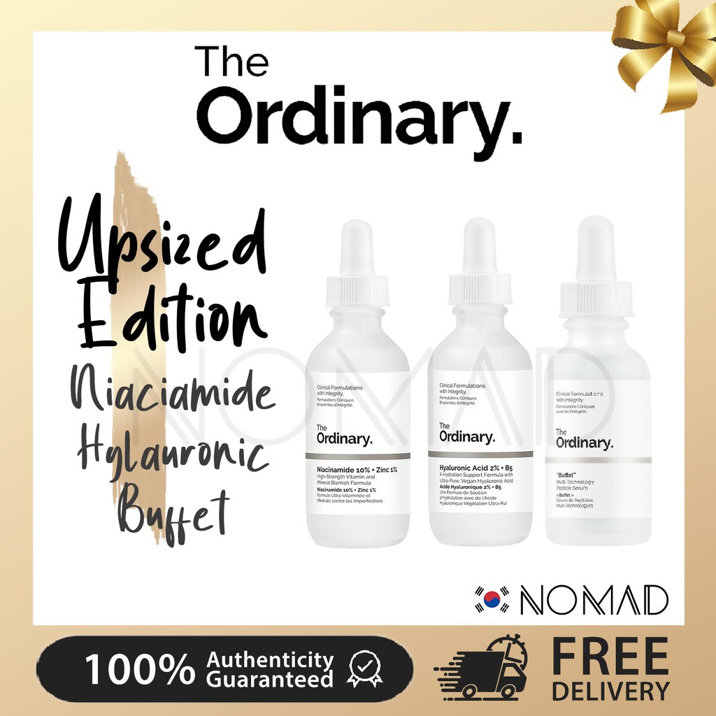[THE ORDINARY] Niacinamide / Hyaluronic Acid / Buffet Upsized (60ml