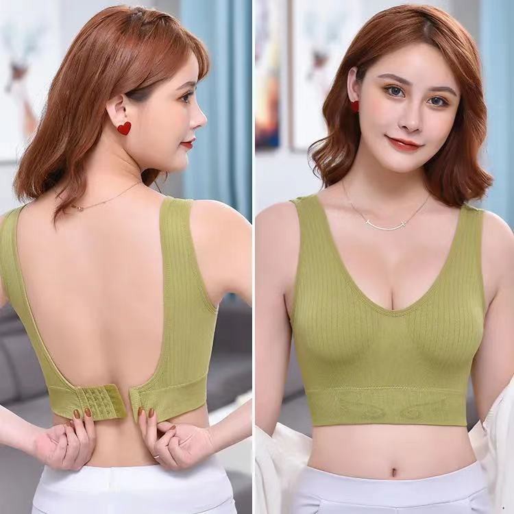 U back Bralette Sando wireless Sports Bra Plus size With hook Urstore