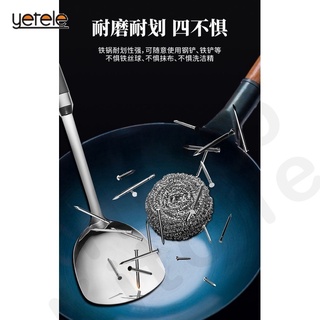 Traditional Wok Non-coated Non Stick Carbon Steel Pow Wok With Wooden/Cast Iron Wok Hand-made Of Household Old-fashioned Wok #6