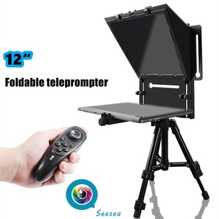 QIYE Q3 Foldable Teleprompter for 12” Tablet Phones Pad Prompting Phones Camera Shooting Tablet Prompter