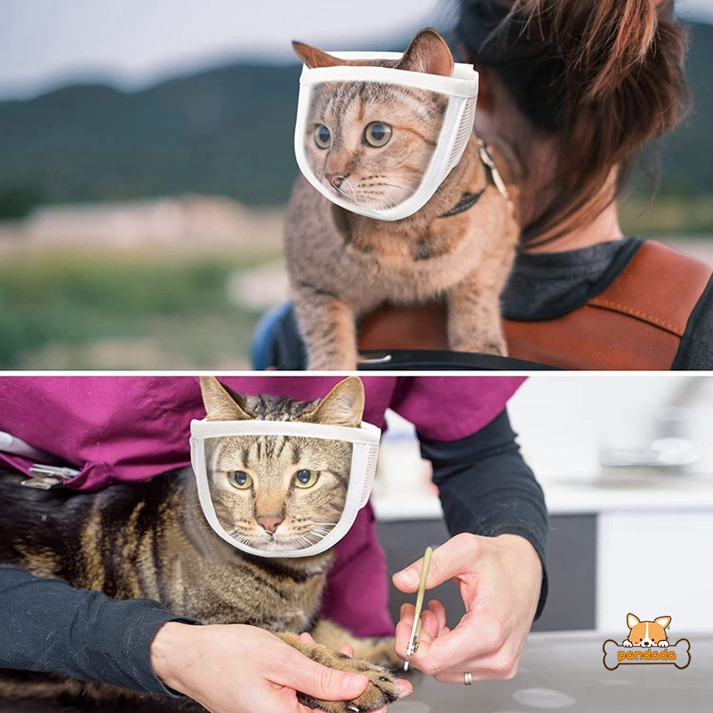 Cat Muzzle for Grooming Prevent Mutual And Biting Cat Mouth Cover