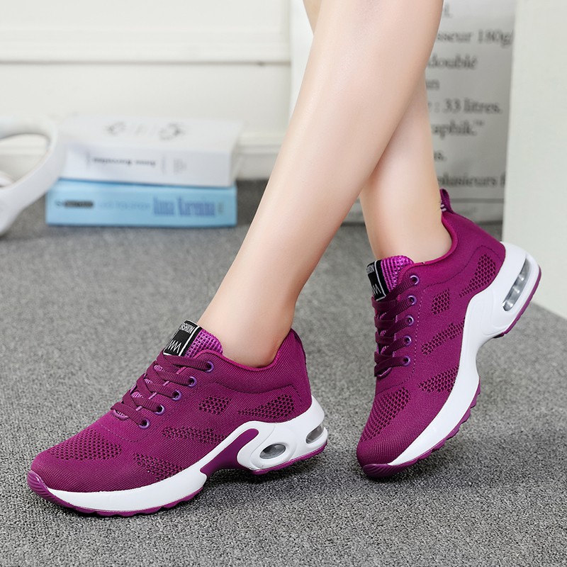 Women Running Shoes Cushion Breathable Sneakers Sport Fitness Training ...