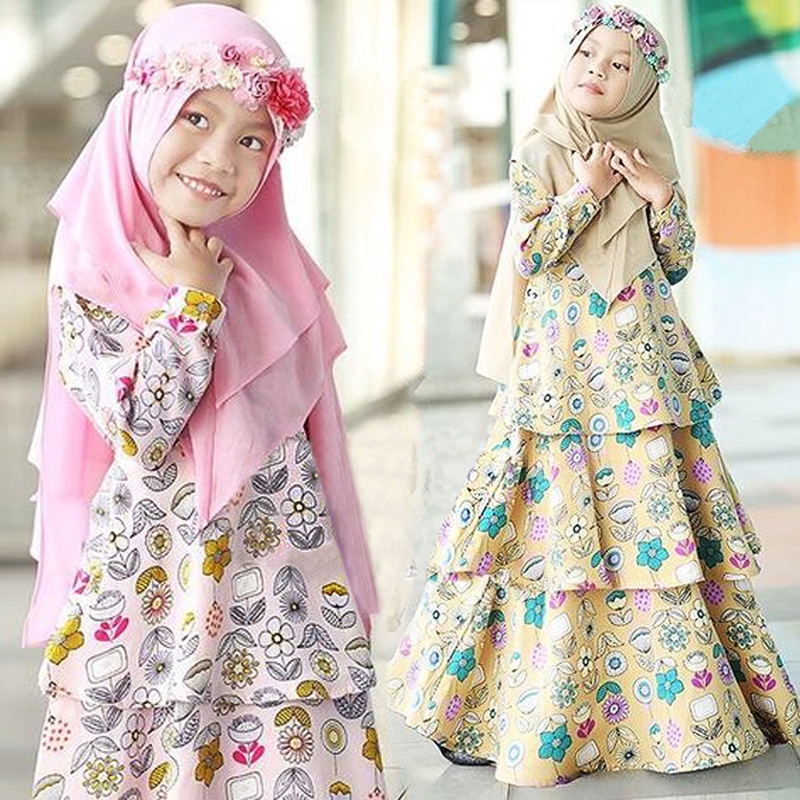 Baju Raya Kanak Perempuan Girl Dresses Baju Kurung Budak Sedondon Jubah Robe Maxi Dress Clothing New Year Dress Gift Shopee Singapore