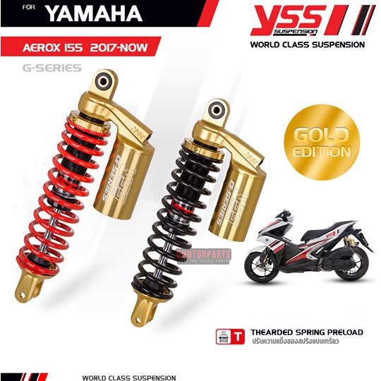 [SG Local Stock] YSS Shock Absorber Eco Line GSeries Yamaha Aerox v1 v2 ...