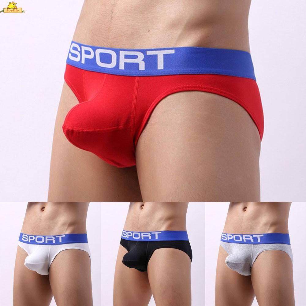 Mens Low Waist Elephant Trunk Briefs U Bulge Breathable Thong Thong