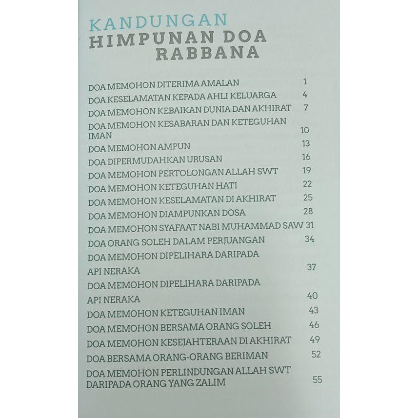 Shop Malaysia Himpunan Doa Rabbana Ready Stock Shopee Singapore