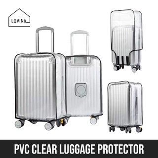 PVC CLEAR COVER FOR LUGGAGE TRANSPARENT SUITCASE PROTECTOR WATERPROOF TRAVEL BAG 20 22 24 26 28 30 INCH