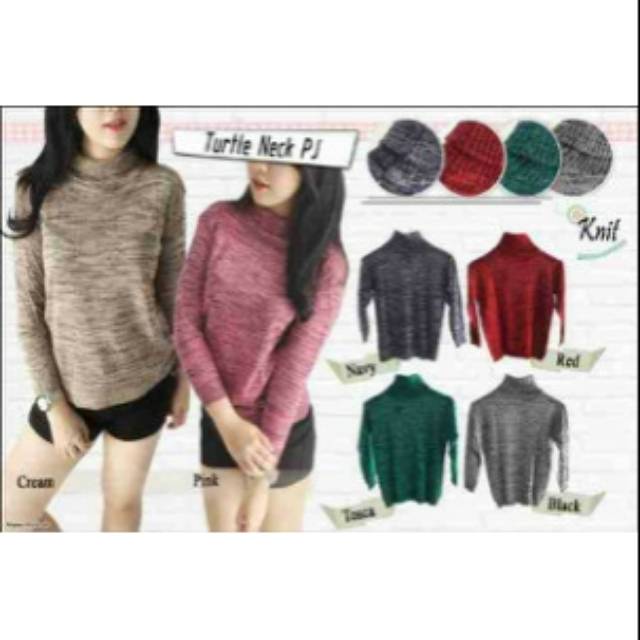 Afi Ma Long Twice Turtle Neck Shopee Singapore