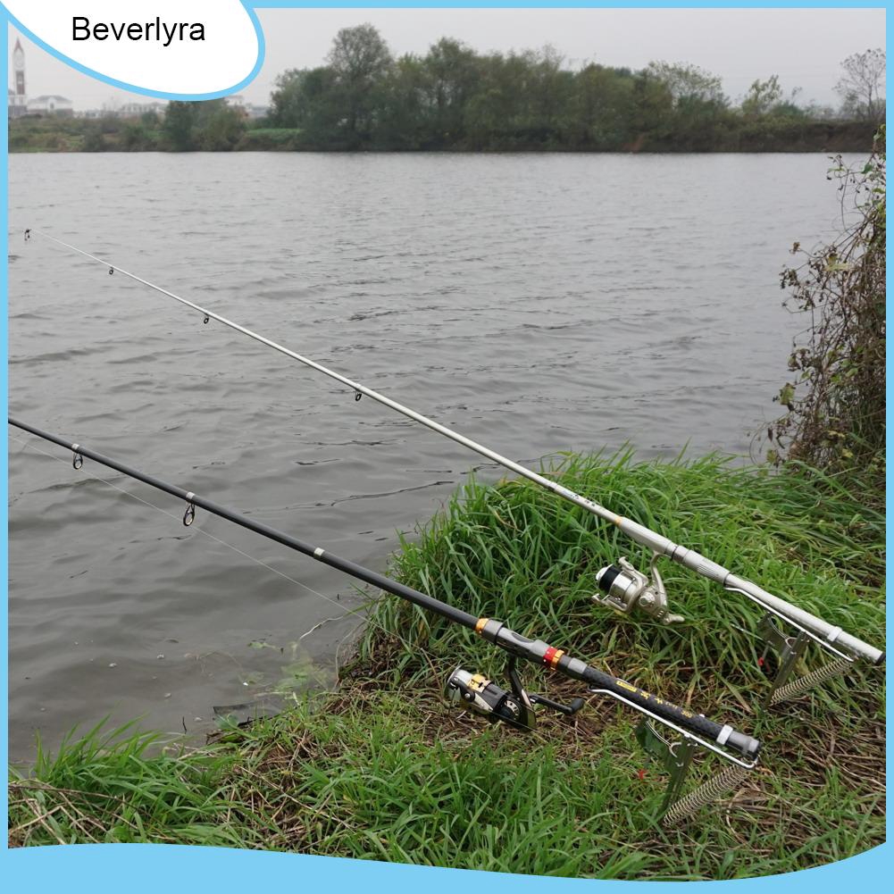 Anti Rust Steel Automatic Double Spring Angle Pole Fish Pole Bracket Fishing Rod Holder Shopee Singapore