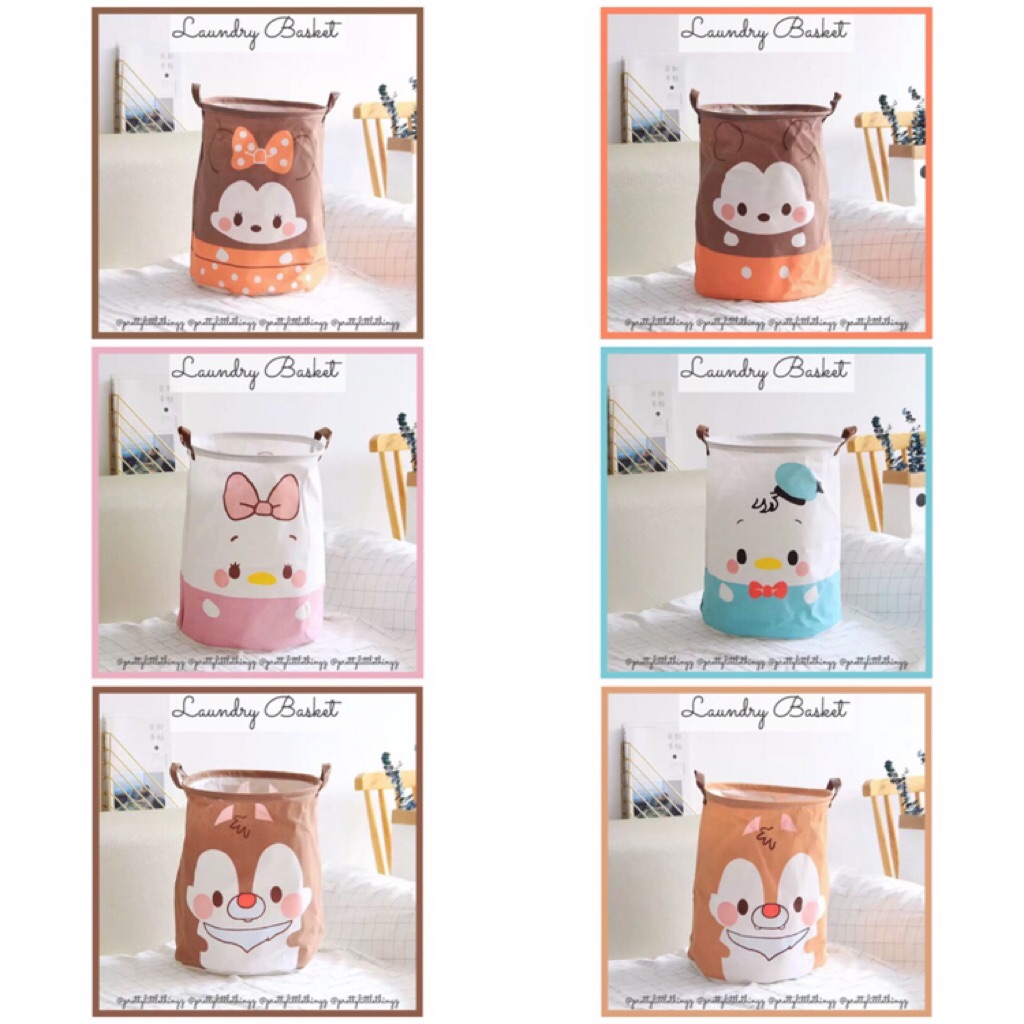Laundry Basket (Daisy, Donald, Mickey, Minnie, Chip, Dale Disney