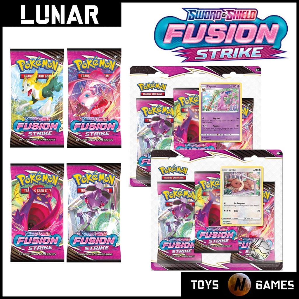 Pokemon TCG SS8 Fusion Strike 3 Pack Blister | Shopee Singapore