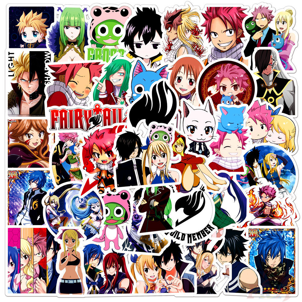 ❉ Fairy Tail - Series 05 Anime Natsu Lucy Erza Happy Stickers ❉ 50Pcs/Set  Waterproof DIY Fashion Decals Doodle Stickers | Shopee Singapore
