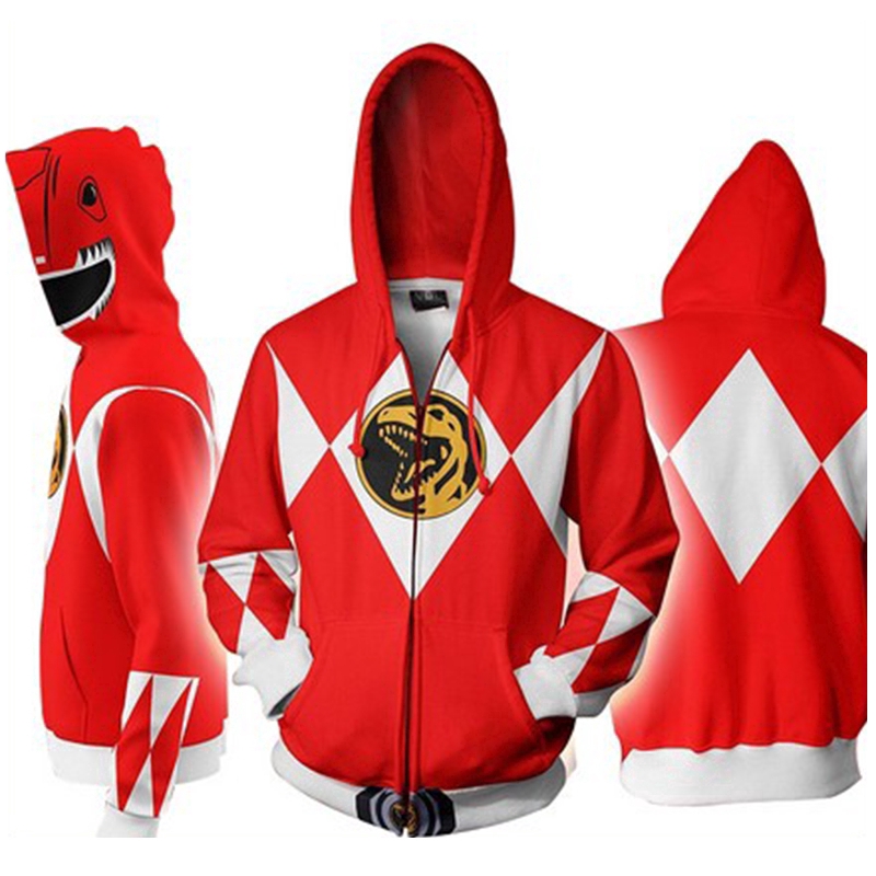 Mighty Morphin Power Rangers "Red Ranger Mask" Pullover Hoodie or Long Sleeve