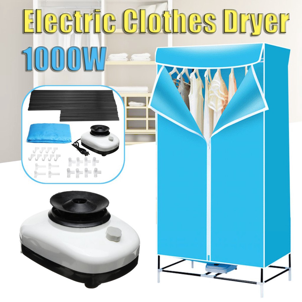 220V 1000W Portable Electric Clothes Dryer Wardrobe Drying Machine