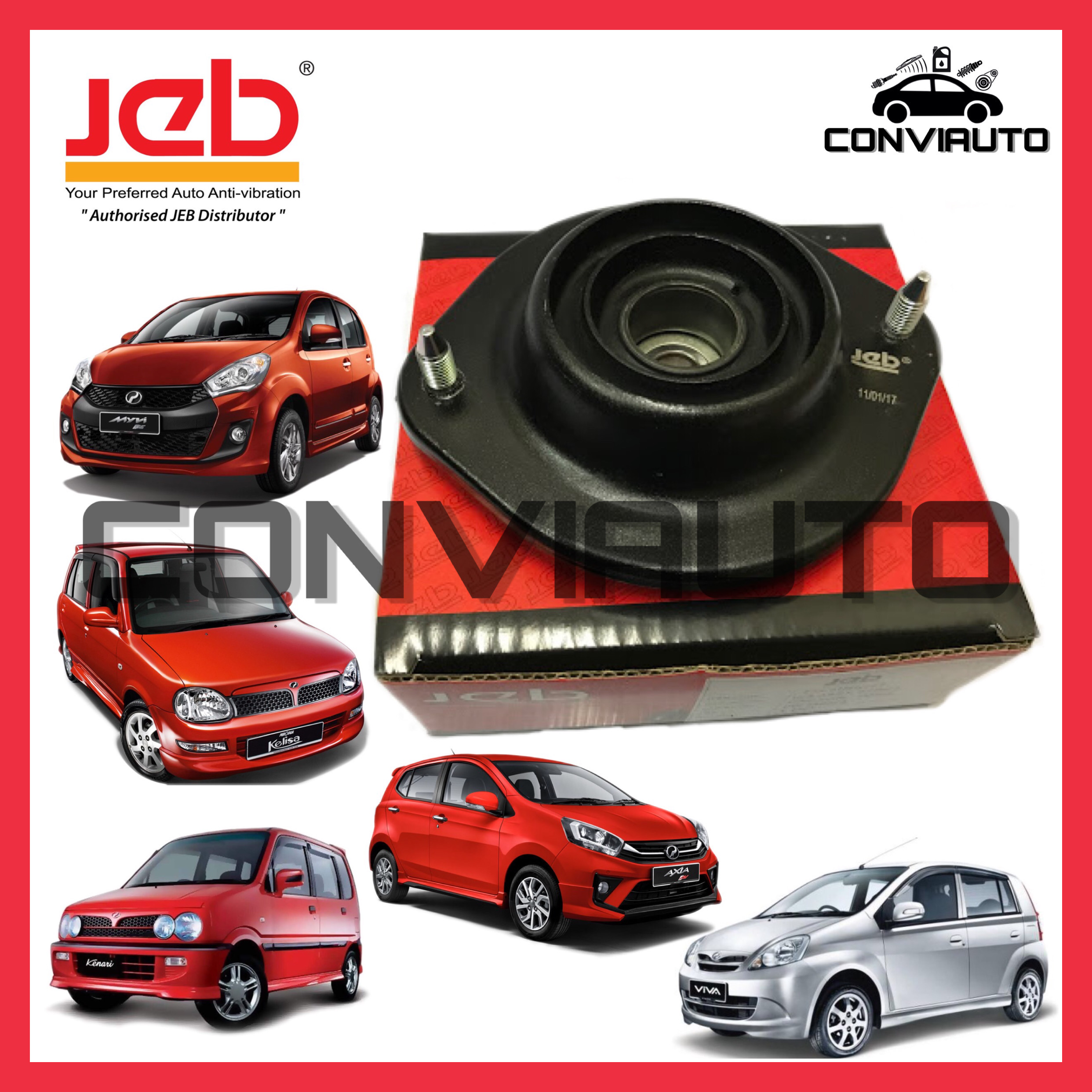 Perodua Myvi Viva Kancil Kelisa Kenari Axia Daihatsu Sirion Mira L700 Absorber Mounting Jeb Shopee Singapore