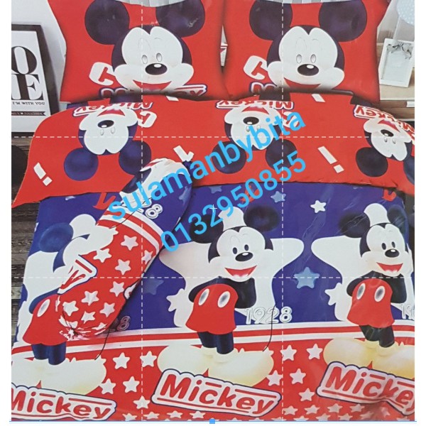 Cartoon Single Fitted Bedsheet For Kids Set Sarung Tilam Kartun Kanak Kanak Shopee Singapore